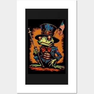 Uncle Sam the Frog Posters and Art